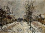 Клод Моне Снежный эффект, Бульвар де Понтуаз в Аржантёе 1875г
